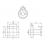 Крючок для полотенец Villeroy&Boch Elements TVA152011